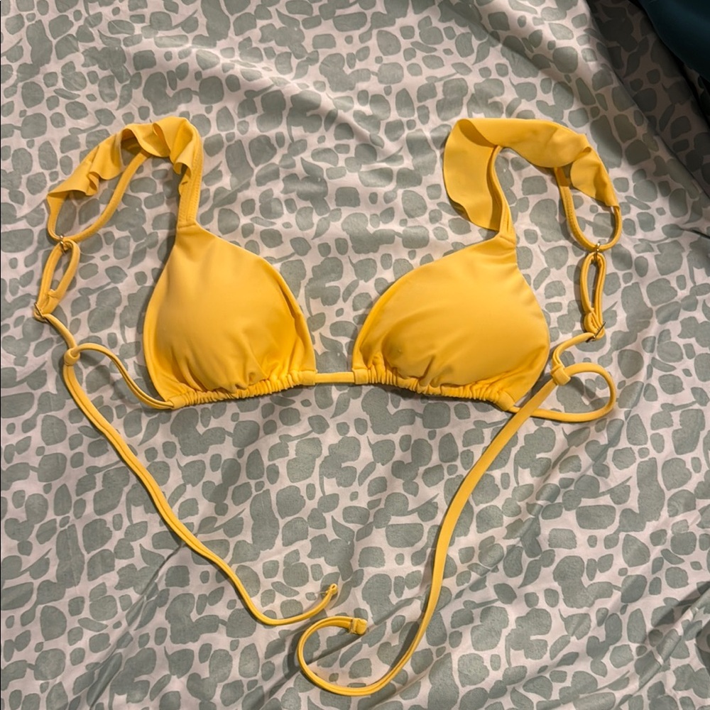 Vibrant Yellow Bikini Top